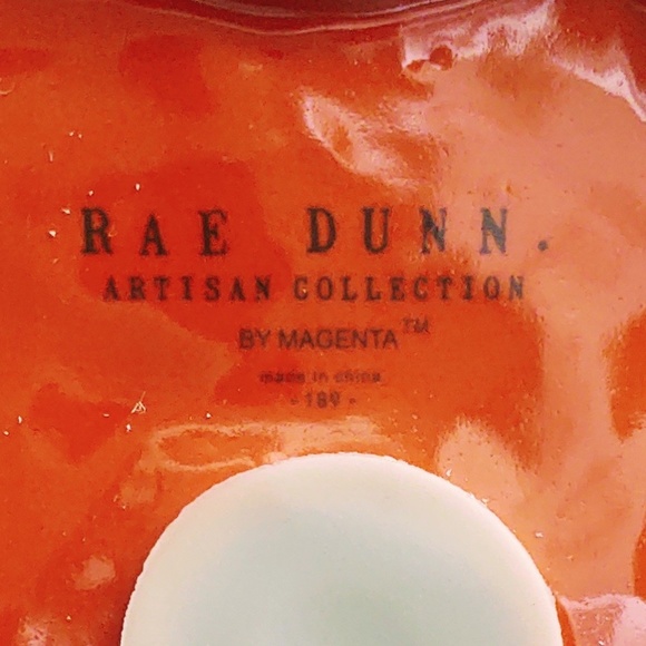 NIB RAE DUNN  9" X 8" LUSTER BIRDHOUSE PUMPKIN "GIVE 'EM PUMPKIN TO TALK ABOUT" - Picture 3 of 3